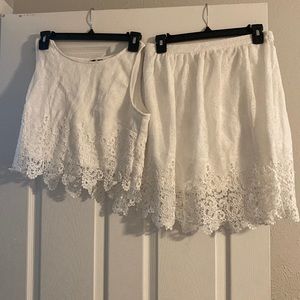 Two-piece skirt set